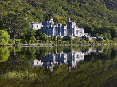 Kylemore Abbey reflected in lake