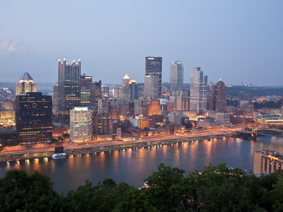 Buy Pittsburgh Skyline Along the Monongahela River at AllPosters.com