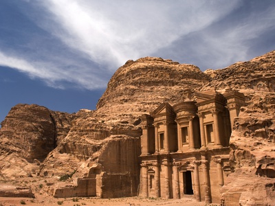 Nabatean tombs of Petra in Jordan