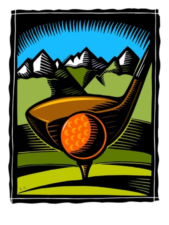 Golf Club And Golf Ball Poster