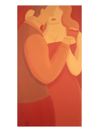 Couple Dancing and Embracing