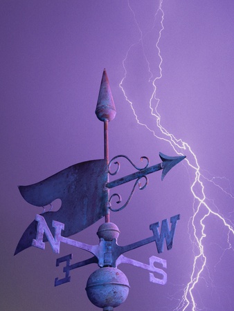 Weathervane and Lightning Bolt