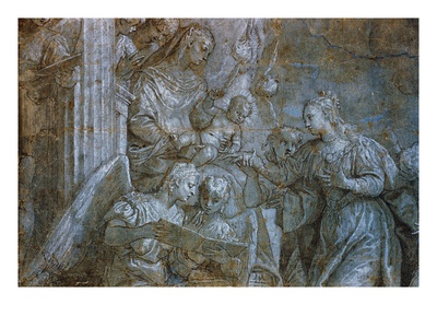 Detail of Saint Catherine Receiving Wedding Ring from The Marriage of Saint Catherine