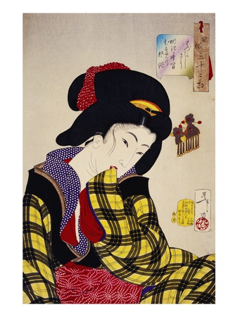 Looking Shy: The Appearance of a Young Girl of the Meiji Era
