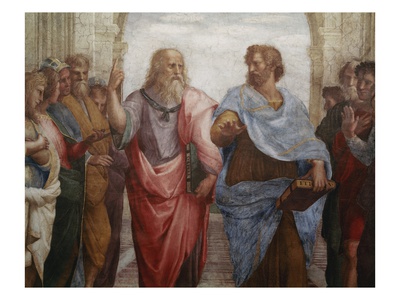 Detail of Plato and Aristotle from The School of Athens