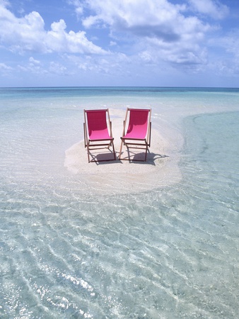 Folding Chairs on an Australian Beach