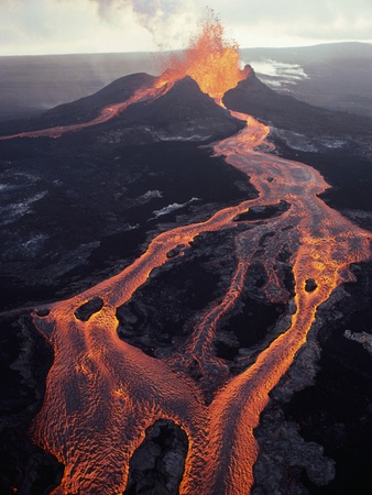 Quality reprints of Puu Oo Crater erupting are available by clicking on the image.