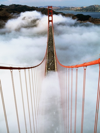 Golden Gate Bridge Wrapped in Fog