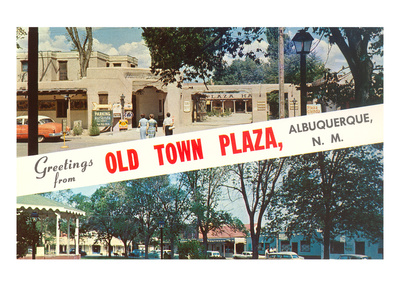 Greetings from Old Town Plaza, Albuquerque, New Mexico