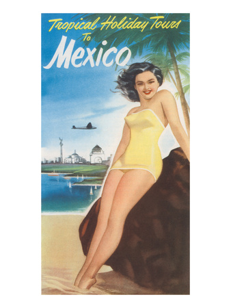 Travel Poster of Mexican Beach