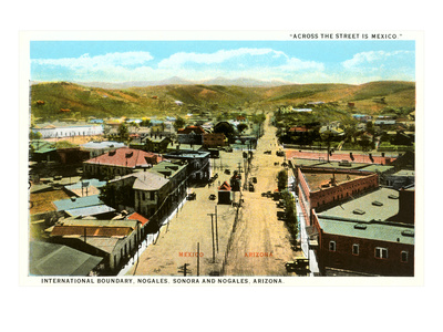 Mexican Border at Nogales, Arizona