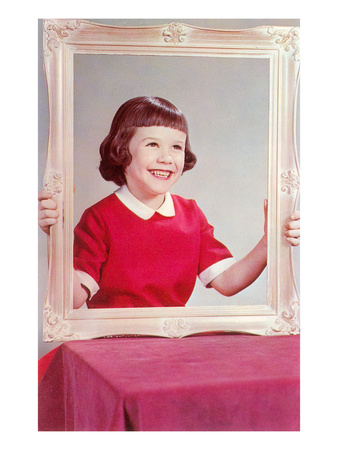 Girl with Picture Frame