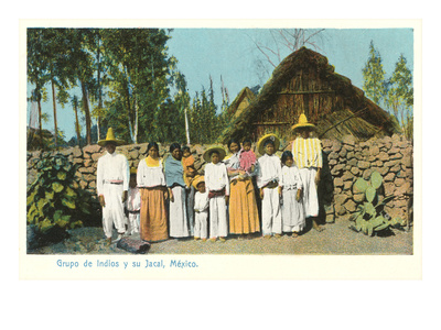 Indians with Shack, Mexico