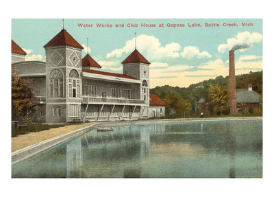 Waterworks at Goguac Lake, Battle Creek, Michigan