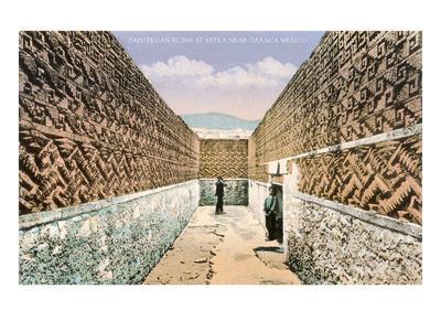Zapotec-Mixtec Ruins in Mitla, Oaxaca, Mexico