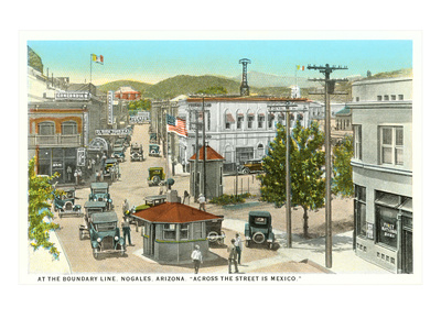 Border at Nogales in the Twenties