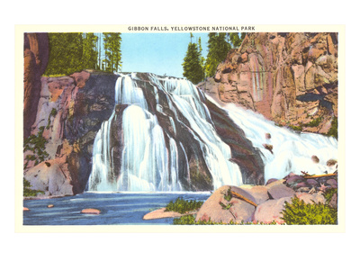 Gibbon Falls, Yellowstone Park, Montana