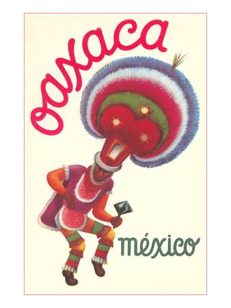 Poster for Oaxaca, Mexico, Folkloric Dancer