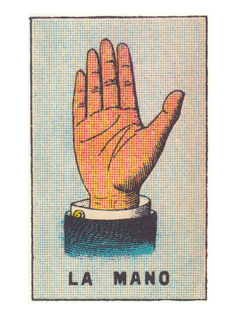 Mexican Fortune Telling Card, Hand