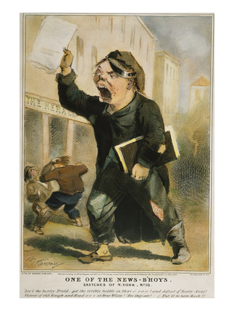 Newsboy Shouting, 1847