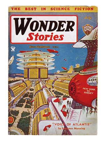 Science Fiction Cover, 1934 Posters