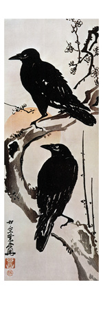 Japanese Print: Crow