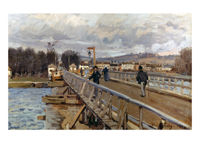 Sisley: Foot-Bridge, 1872
