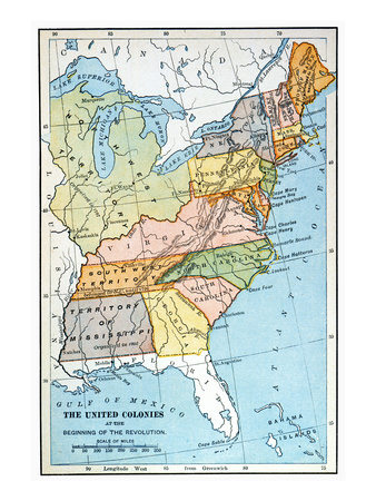 United States Map, C1791