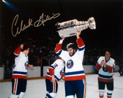 Clark Gillies Cup Over Head graph Poster