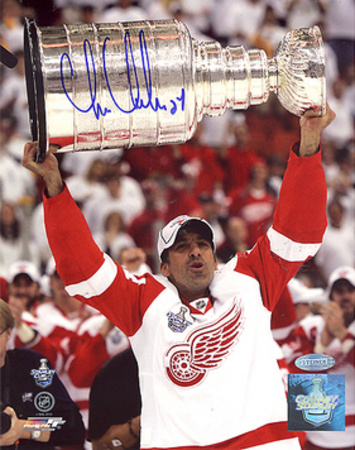 Chris Chelios Red Wings Stanley Cup Overhead Vertical