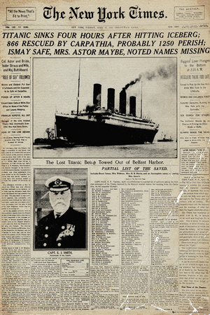 Buy Titanic-Newspaper at AllPosters.com