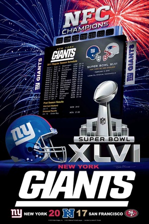 New York Giants 2012 Conference Champ Poster