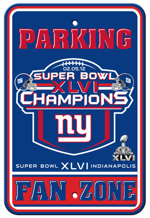 Buy New York Giants Super Bowl XLVI Champion Parking Sign at AllPosters.com