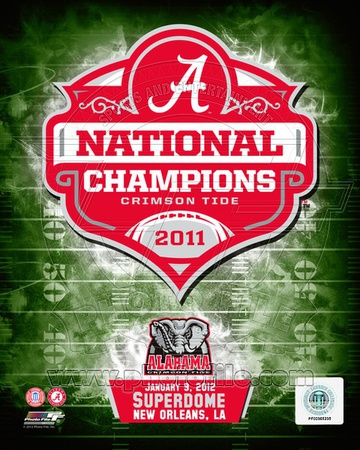 Buy University of Alabama Crimson Tide 2012 BCS National Champions Team Logo at AllPosters.com