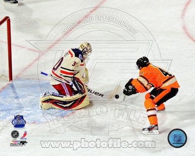 Henrik Lundqvist 2012 NHL Winter Classic Penalty Shot Save Poster