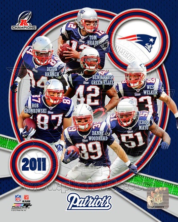 New England Patriots 2011 AFC Champions Team Composite