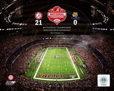 Buy The Superdome University of Alabama Crimson Tide 2012 BCS National Champions at AllPosters.com