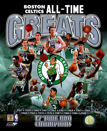 Boston Celtics All Time Greats Composite