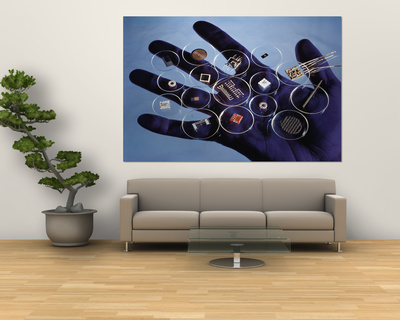Handful of Microelectronic Parts