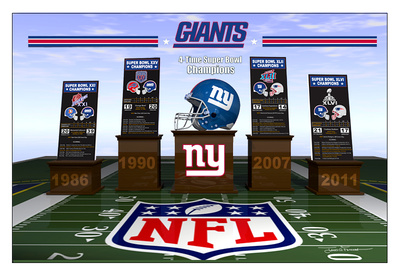 Buy New York Giants 2012 - Four Time Super Bowl Champions at AllPosters.com