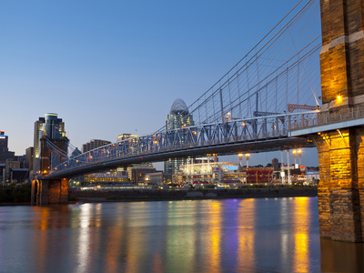 The Skyline of Cincinnati, Ohio, Usa