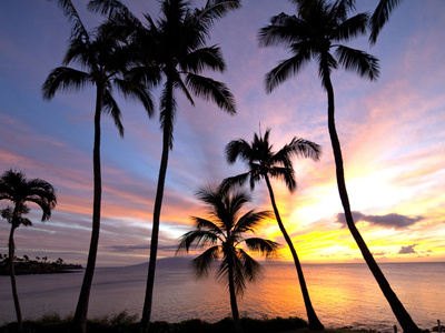 Sunset, Napili Bay, Maui, Hawaii