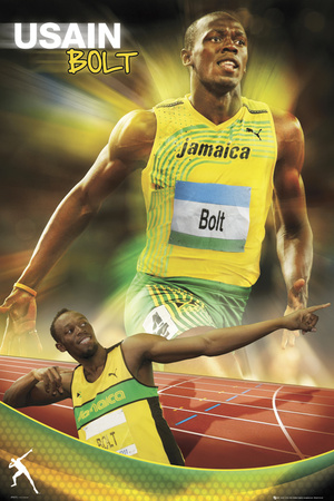 Buy Usain Bolt-Gold at AllPosters.com