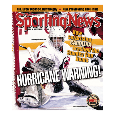 Buy Carolina Hurricanes Goalie Arturs Irbe - June 10, 2002 at AllPosters.com