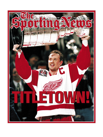 Buy Detroit Red Wings C Steve Yzerman - Stanley Cup Champions - June 16, 1997 at AllPosters.com