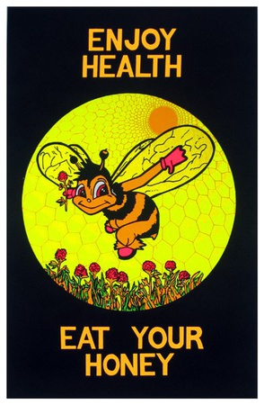 Enjoy Health Blacklight Poster