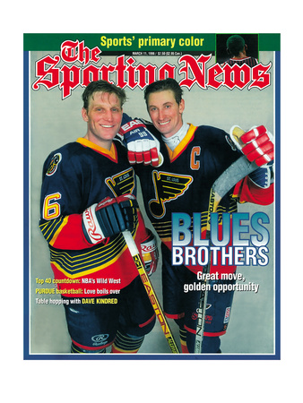 Buy St. Louis Blues Wayne Gretzky and Brett Hull - March 11, 1996 at AllPosters.com