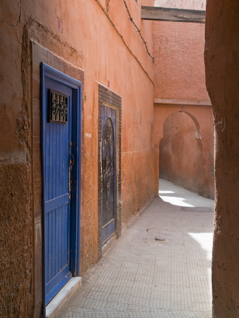 Street in the Souk in the Medina, UNESCO World Heritage Site, Marrakech, Morocco, North Africa