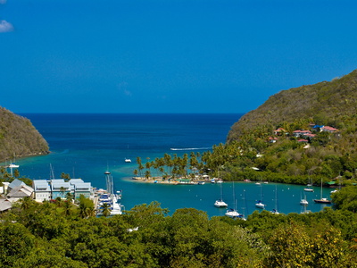Buy View of Marigot Bay, St. Lucia, Windward Islands, West Indies, Caribbean, Central America at AllPosters.com
