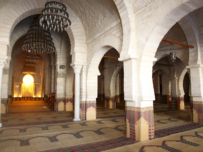 Prayer Hall of the Great Mosque, Medina, Sousse, Tunisia, North Africa, Africa
